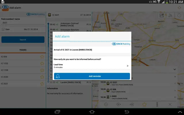 SNCB/NMBS android App screenshot 11