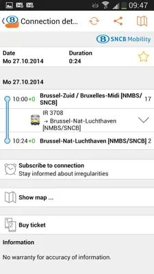 SNCB/NMBS android App screenshot 6