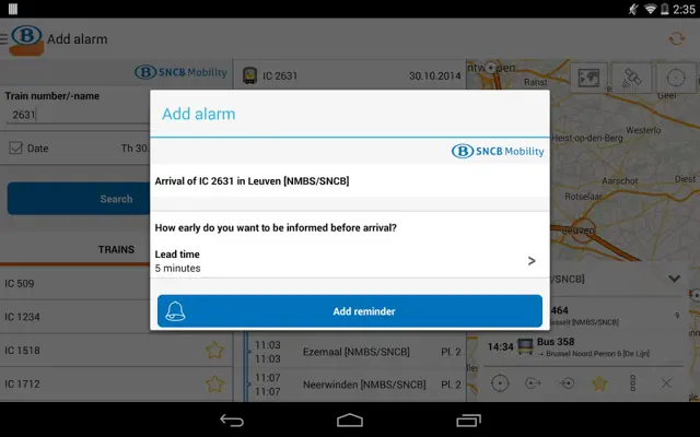 SNCB/NMBS android App screenshot 8